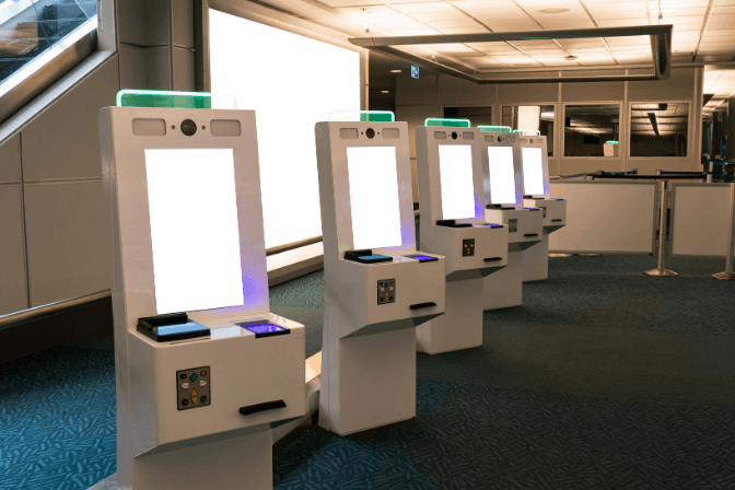 passport face recognition in airport