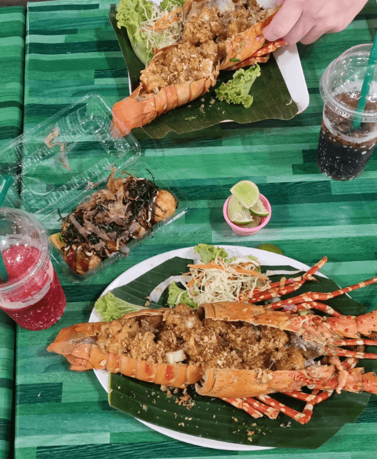 lobster in thailand on table
