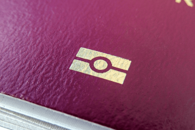 red biometric passport