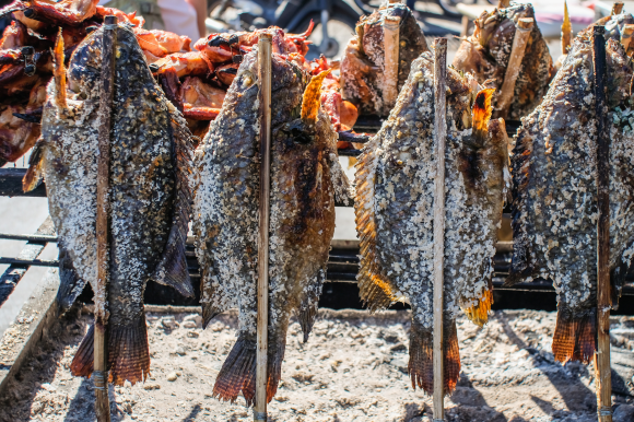 Salt-Crusted Grilled Fish